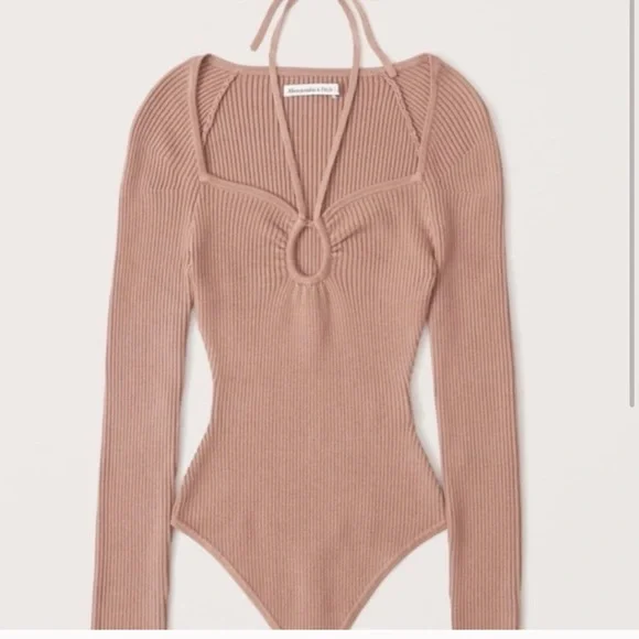 Abercrombie & Fitch Ribbed Bodysuit NWOT - Picture 2 of 4